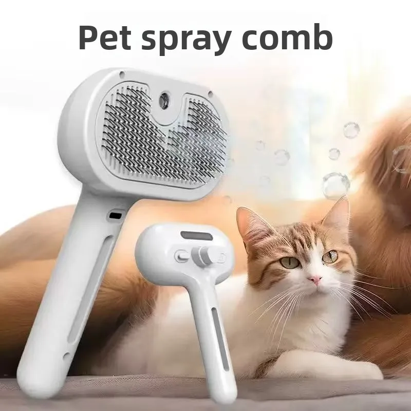 Escova de Vapor para Cães para Tosa na cor Cinza - Imagem 5