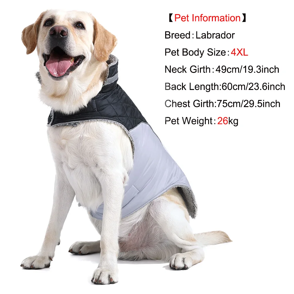 Colete para Cães de Fleece Refletivo com Argola D e Forro Grosso - Imagem 4