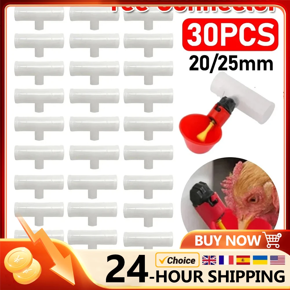 conector T para bebedouro de aves 20mm