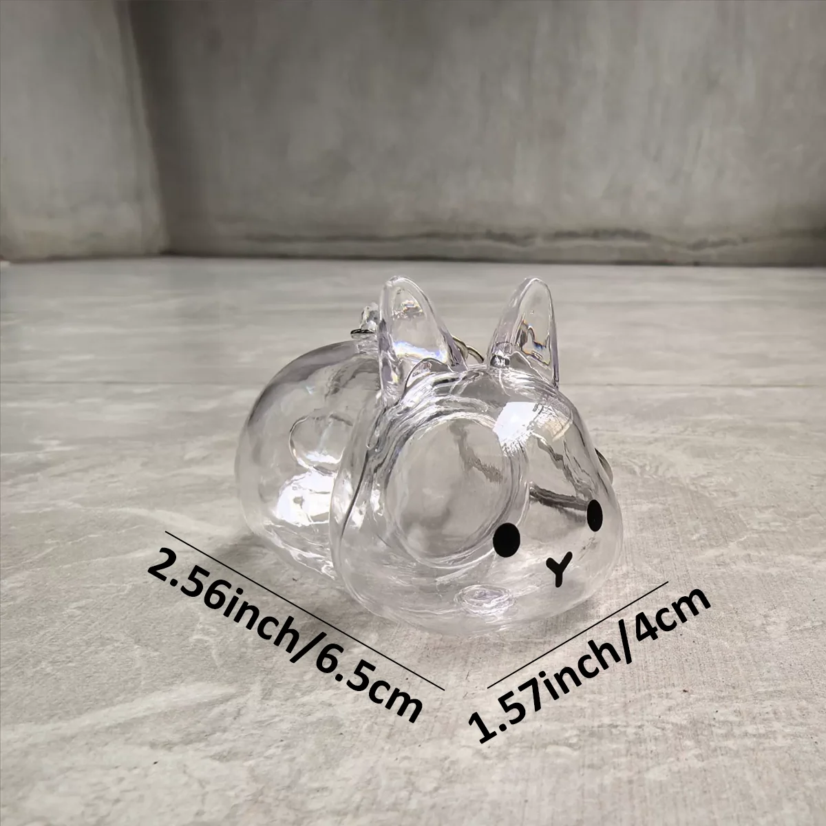 Chaveiro Porta-Pelos para Coelhos Transparente - Imagem 6