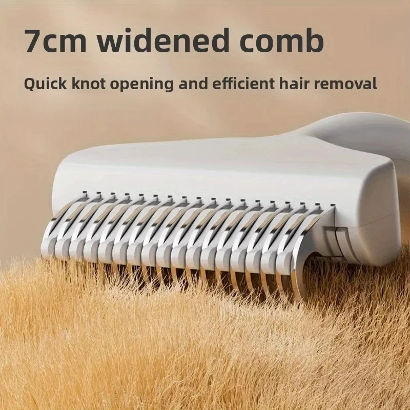 Escova Desembaraçadora para Gatos de Aço Inoxidável com Remoção Fácil de Pelos - Imagem 3