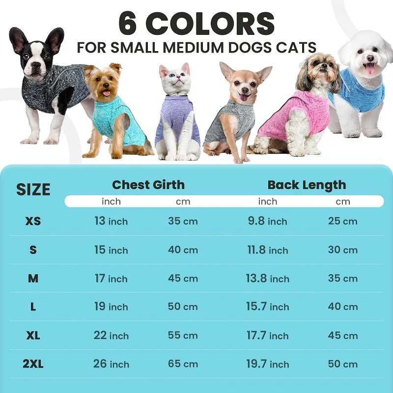 Camisa UV para Cães e Gatos de Poliéster com Secagem Rápida - Imagem 6