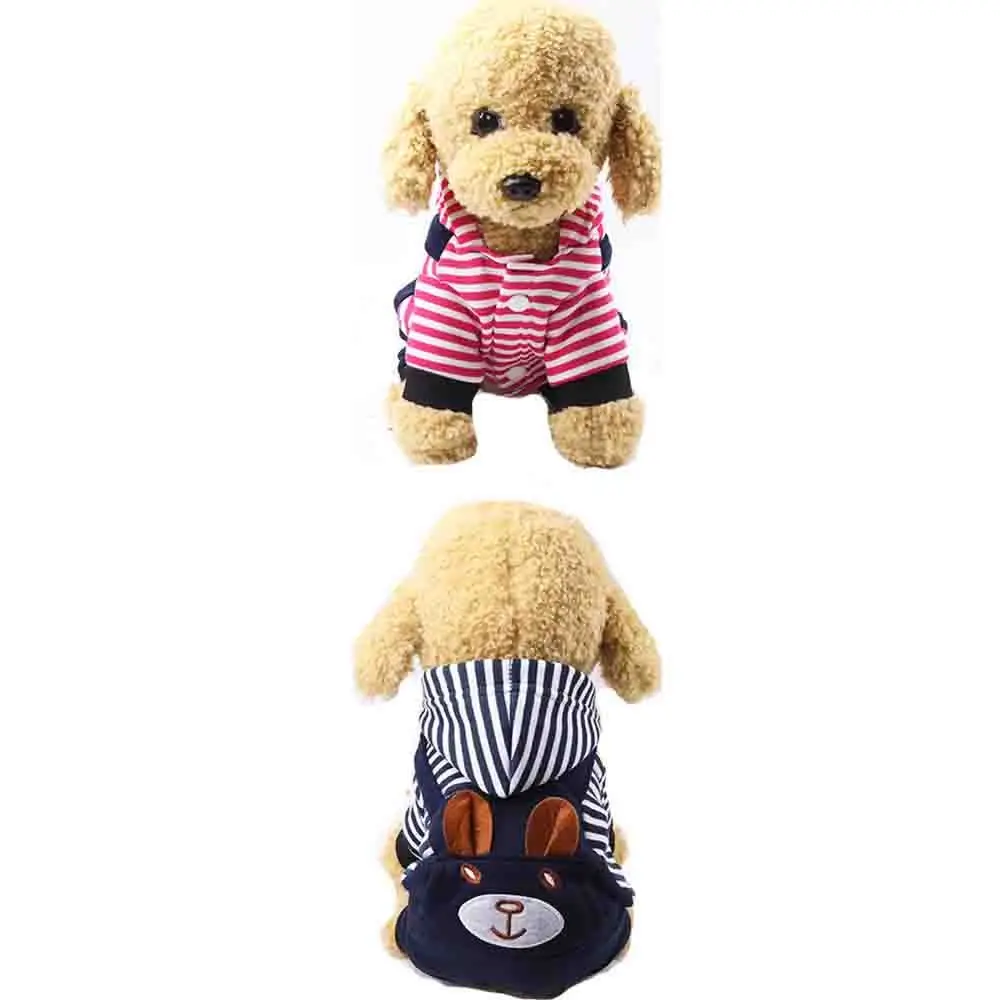 Roupa para Cães e Gatos de Pelúcia com Capuz de Urso - Imagem 5