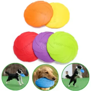 disco voador de silicone para cães