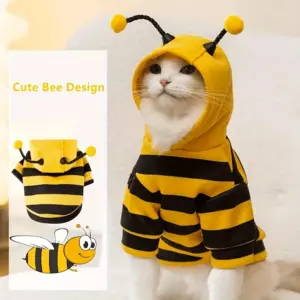 roupa de abelha para cães e gatos