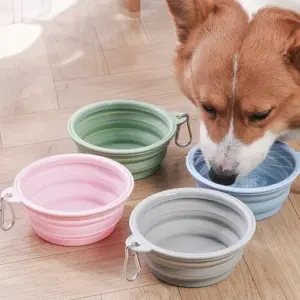 tigela dobrável para cães e gatos