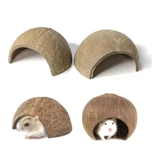 ninho de coco natural para hamster