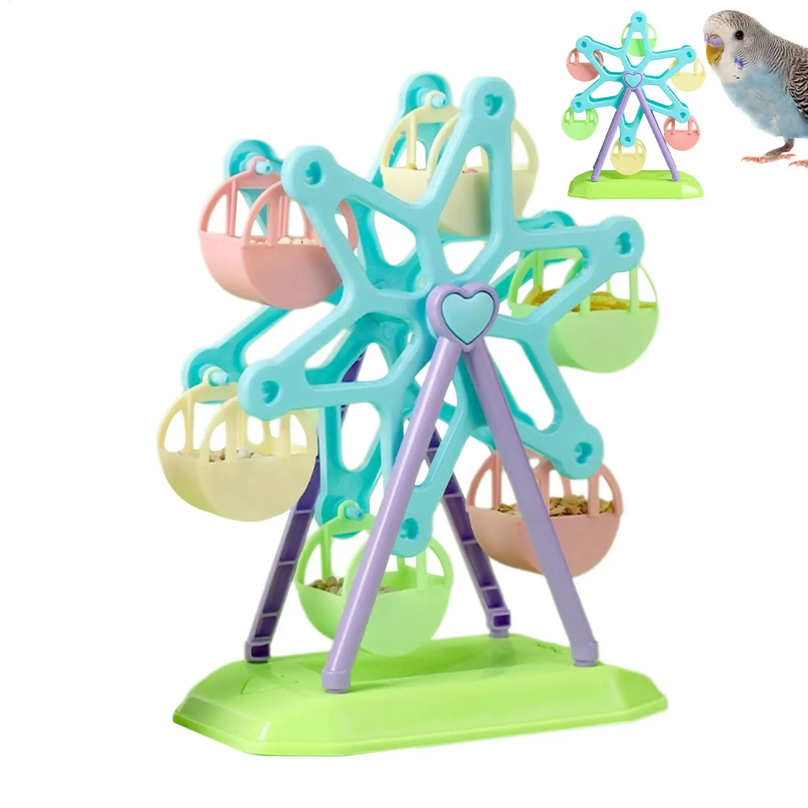 Brinquedo Roda de Forrageamento para Papagaios e Periquitos - Image 2