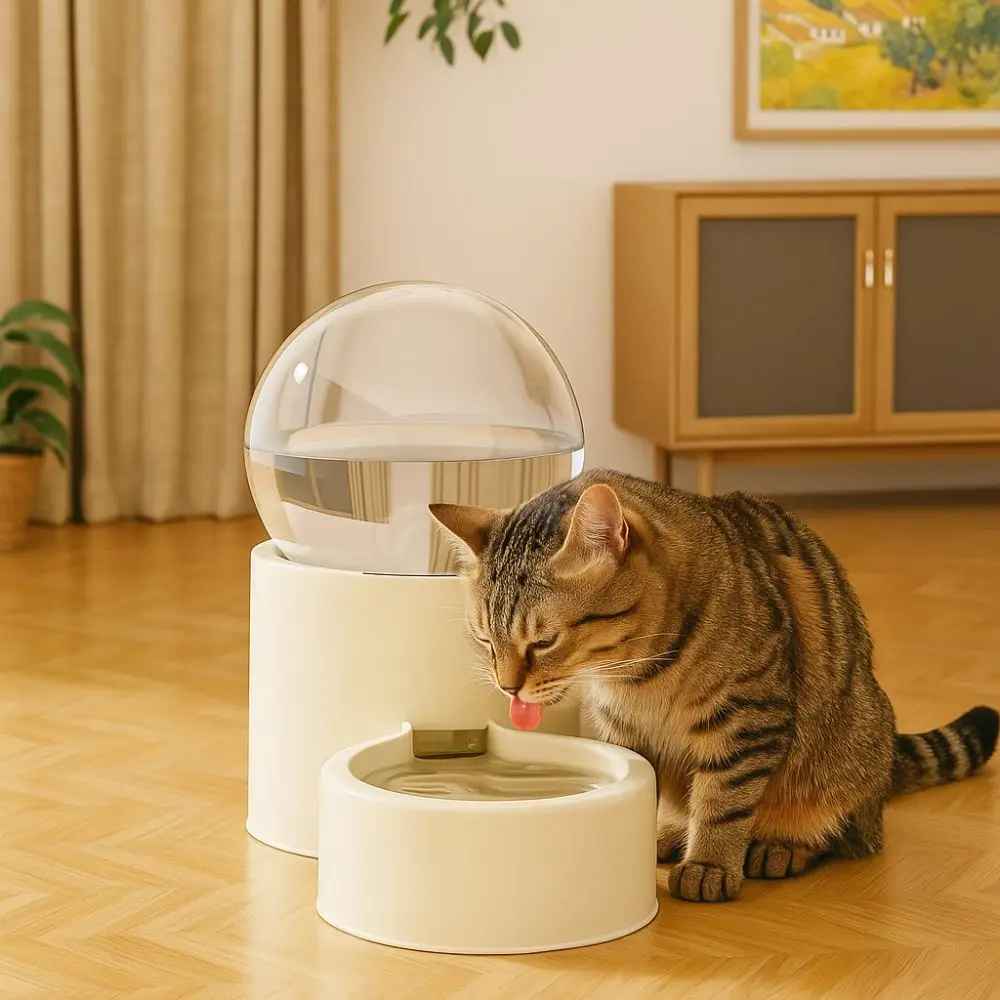 Comedouro Automático para Pets de Plástico com Proteção para Pescoço - Imagem 2