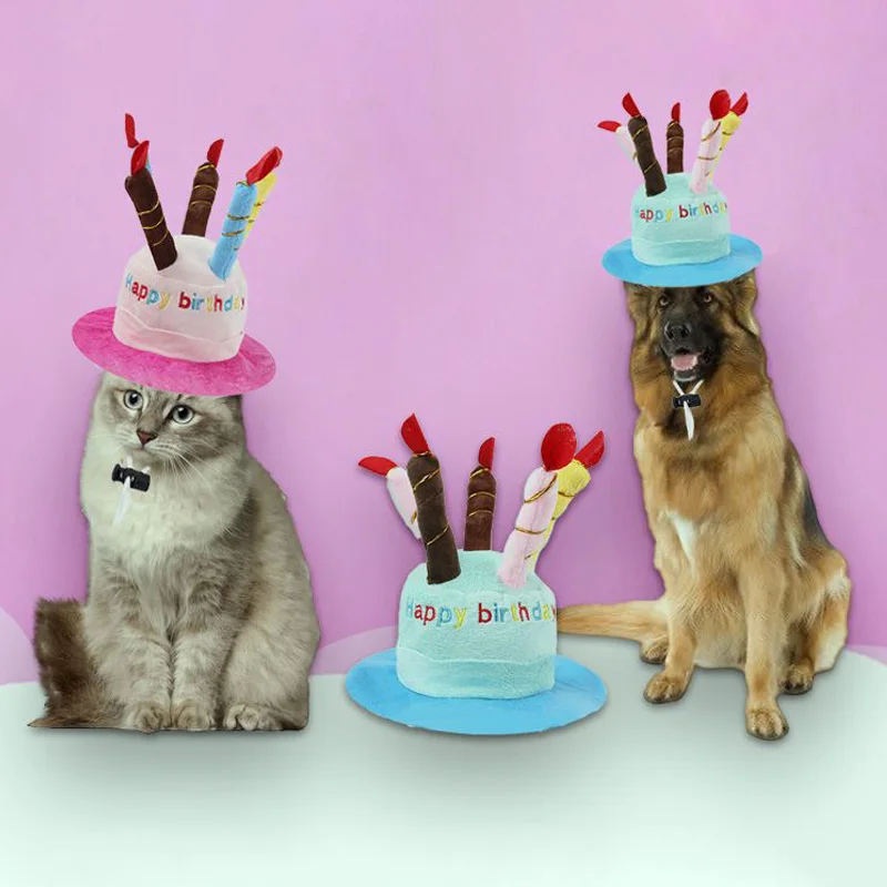 Chapéu para Cães e Gatos de Pelúcia Ajustável para Festa - Imagem 4