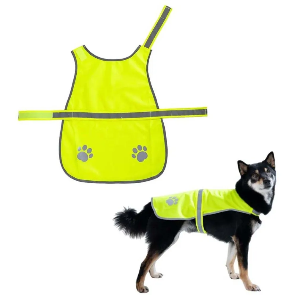 Colete Refletivo para Cães de Poliéster Ajustável Laranja - Imagem 4