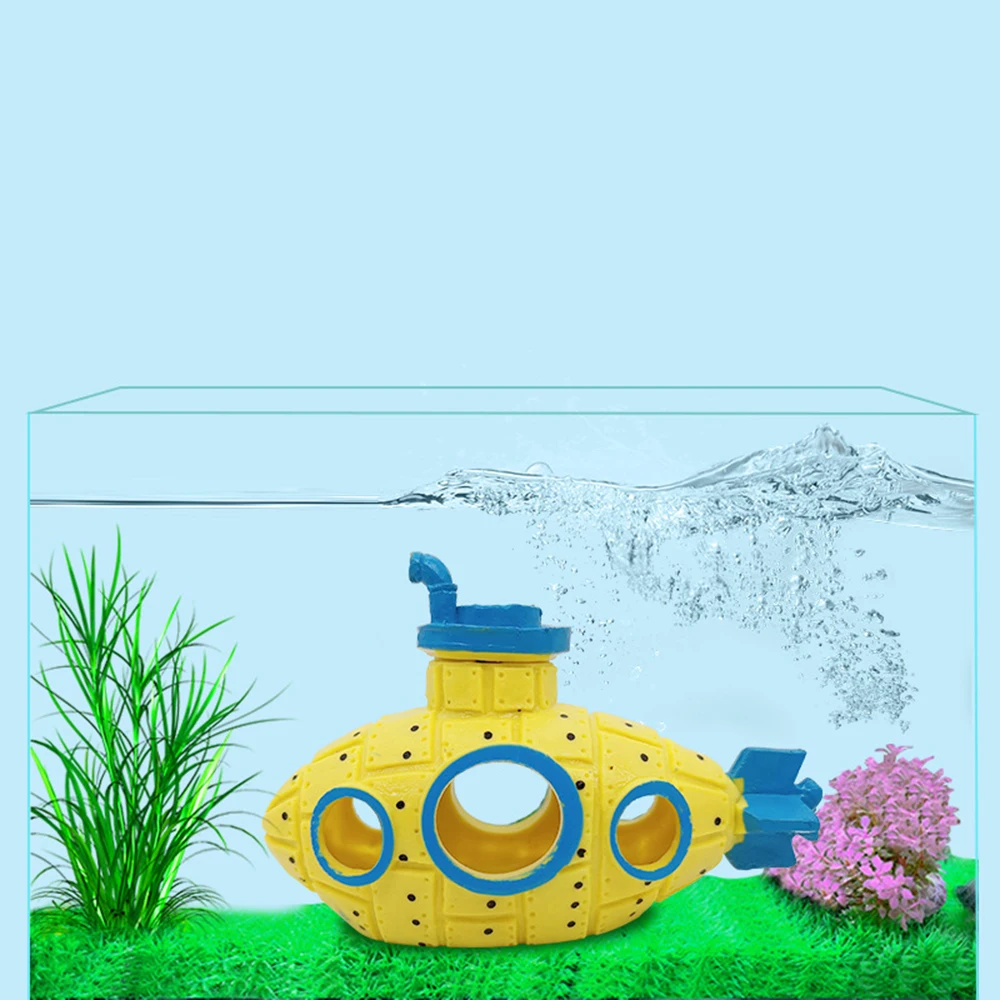 Decoração de Aquário Submarino de Resina para Camarão Esconderijo - Imagem 3
