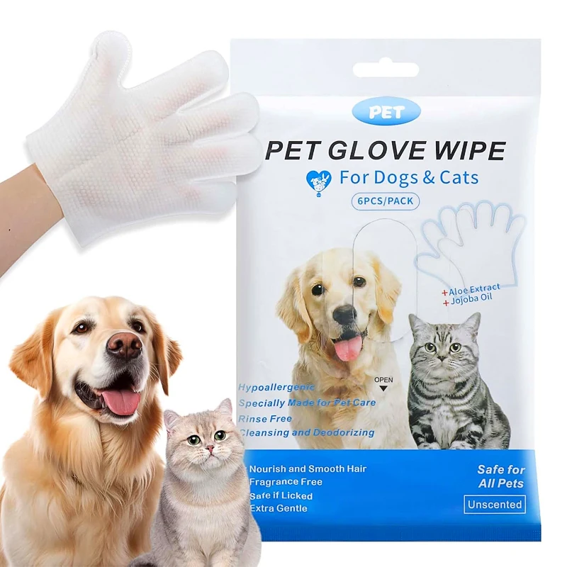 toalhetes luva para cães e gatos