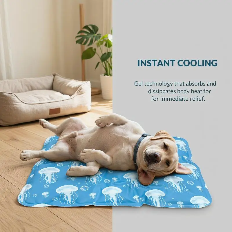 Tapete Gel para Cães e Gatos Auto-Refrigerante para Camas e Gaiolas - Image 2
