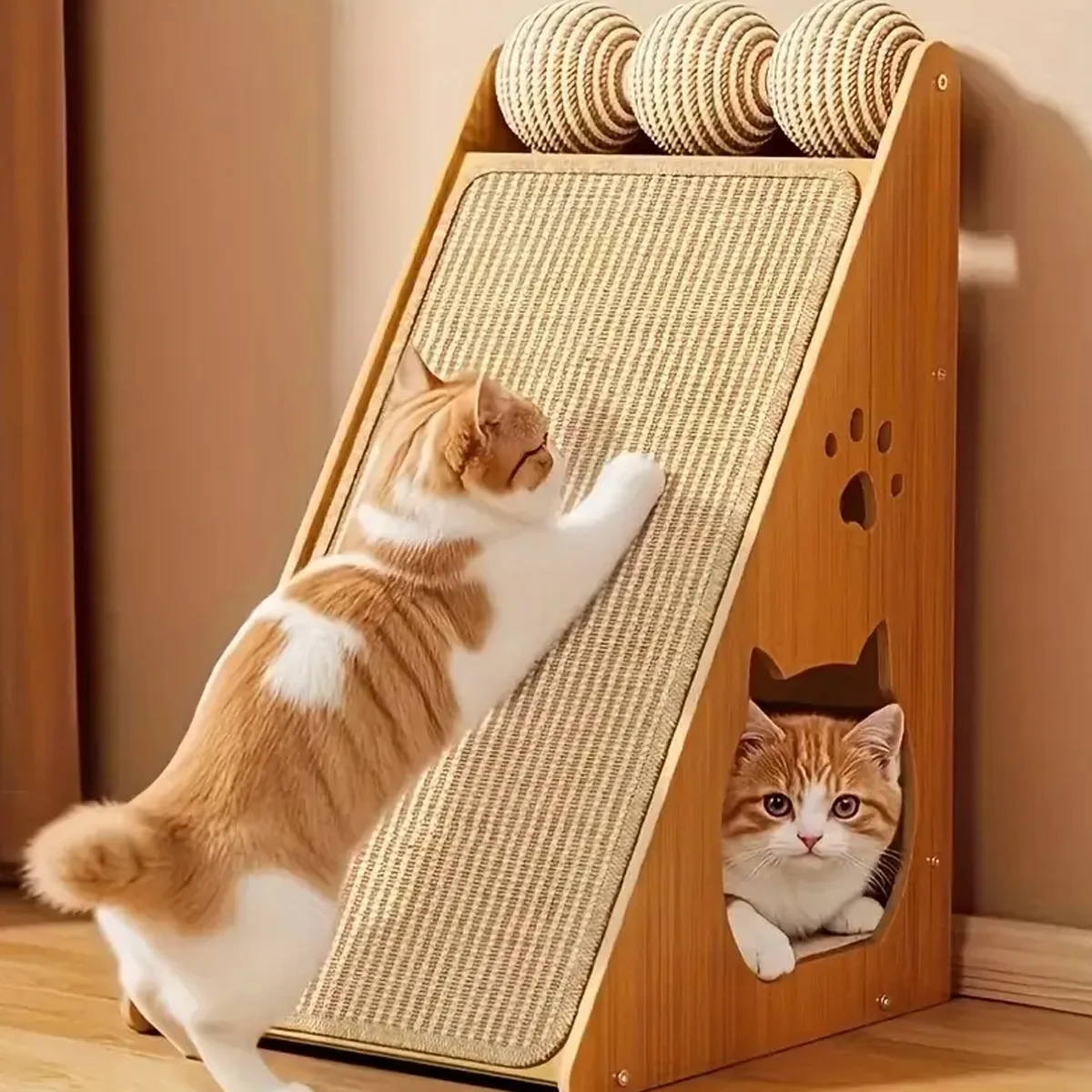 Arranhador para Gatos de Sisal com Velcro para Parede - Image 2