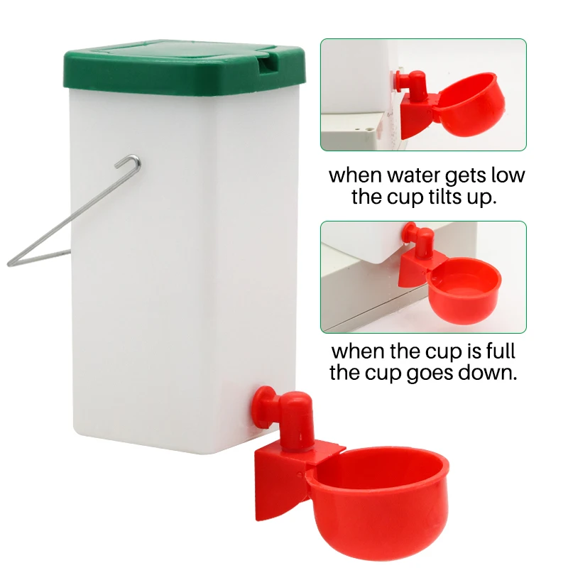 Bebedouro 1000ml para Coelhos e Aves com Tigela Removível - Imagem 5