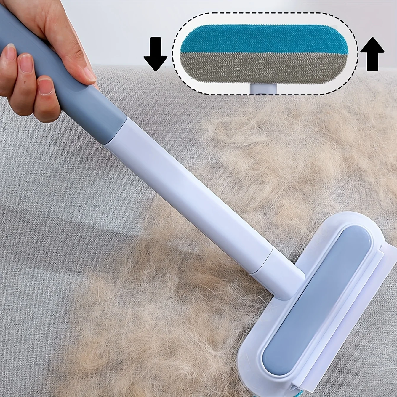 Removedor de Pelos para Cães e Gatos de Nylon com Cabo Longo - Imagem 4