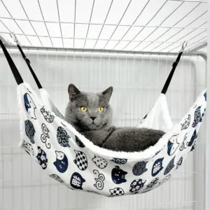 rede suspensa para gatos em gaiola