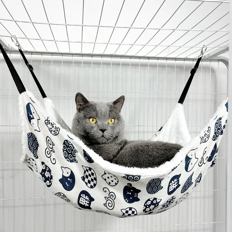rede suspensa para gatos em gaiola