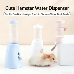 garrafa de água para hamster com suporte