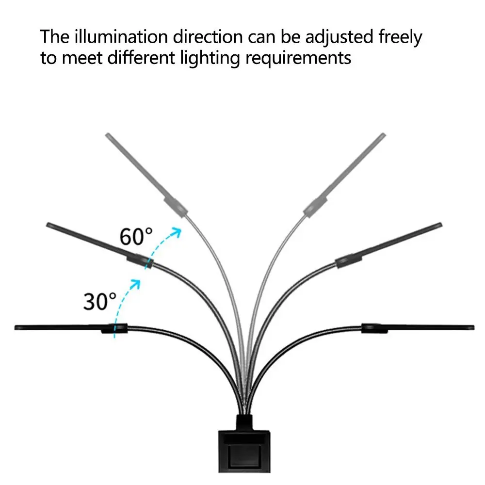 Luminária de Aquário com Clipe para Aquário de 30-60 cm Flexível - Imagem 6