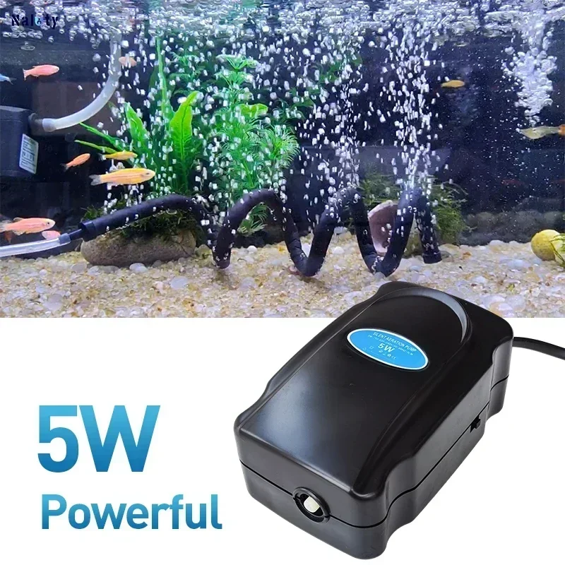 Bomba de Ar para Aquário 5W com Saída de Ar Ajustável - Imagem 2