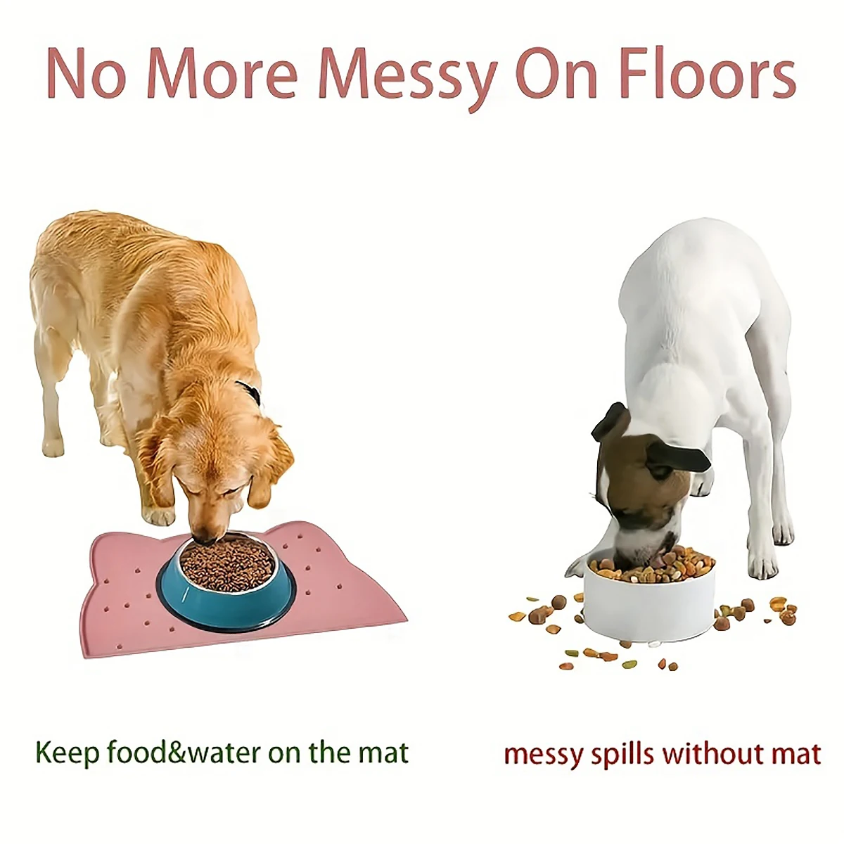 Tapete para Alimentação de Pets de Silicone Antiderrapante - Imagem 3