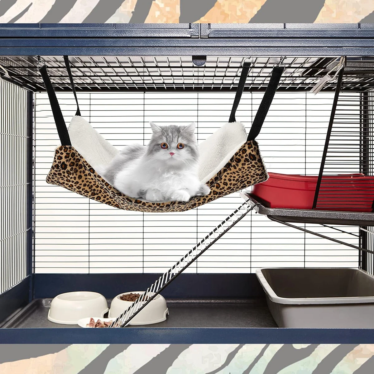 Rede para Gatos e Coelhos de Flanela Dupla Face para Inverno - Imagem 3