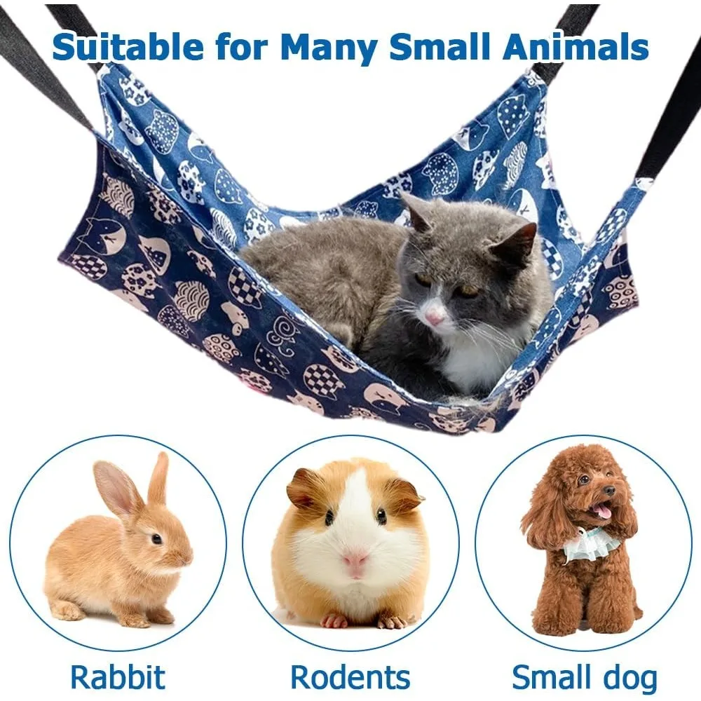 Rede Suspensa para Gatos e Hamsters com 4 Ganchos de Metal - Imagem 2