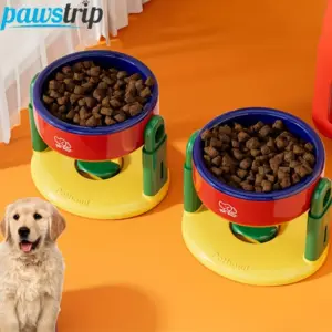 tigela elevada ajustável para cães e gatos
