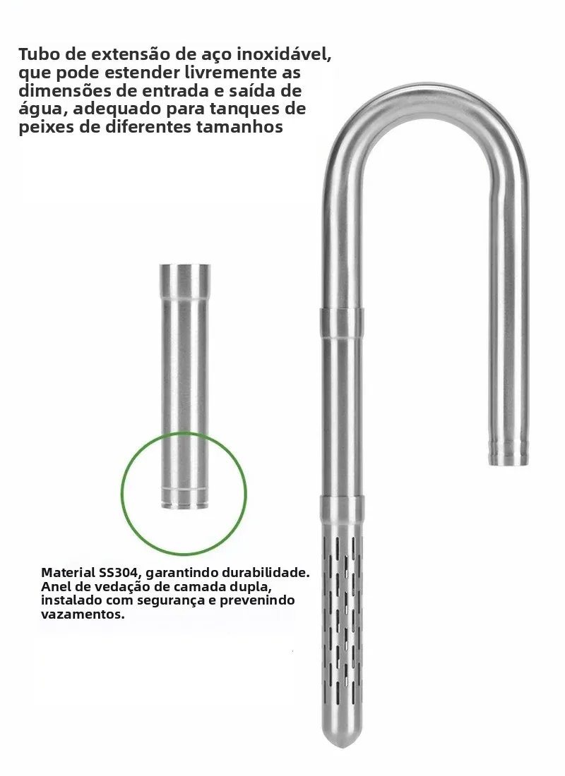 Filtro de Aquário WYIN Inox para Tubos de 12-20mm com Entrada Segura - Imagem 3