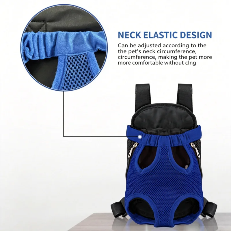 Mochila para Cães e Gatos Pequenos com Rede Frontal Respirável - Image 4