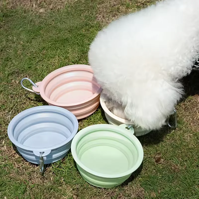 Tigela Dobrável de Silicone para Cães e Gatos Portátil para Viagem - Imagem 4