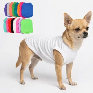 camiseta de algodão para cães