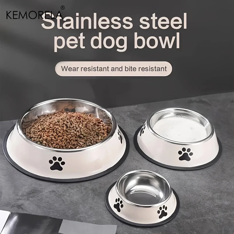 Tigela de Aço Inoxidável para Cães e Gatos com Recipiente para Ração - Imagem 5