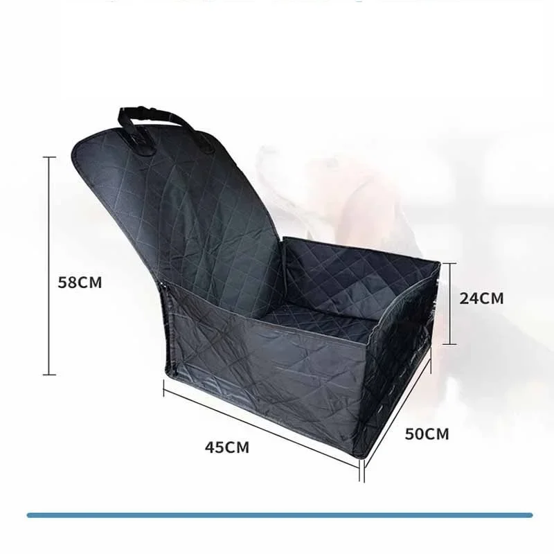 Assento de Carro para Cães de Oxford 600D com Zíper e 48x41x21 cm - Imagem 4