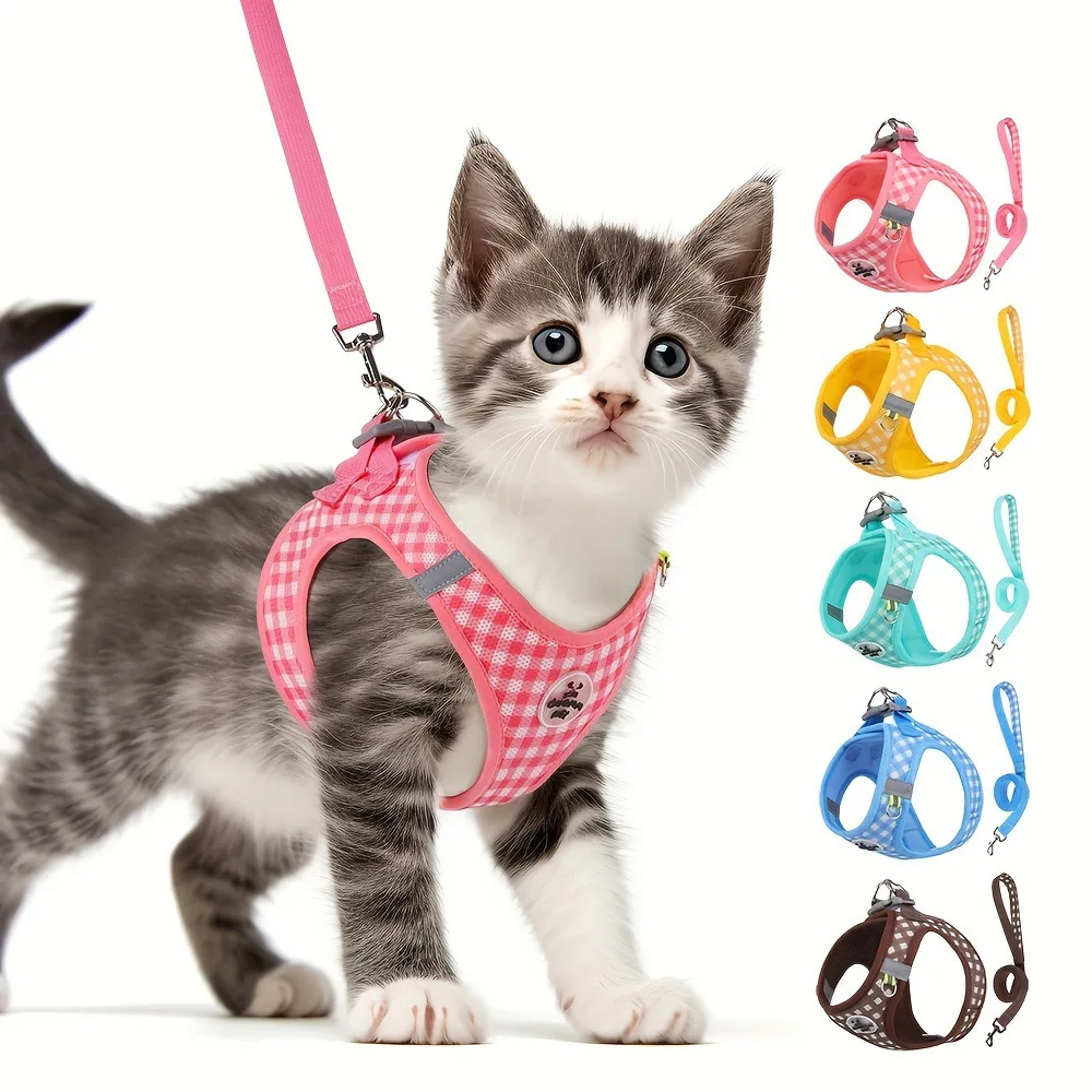 peitoral refletivo para gatos e cães pequenos