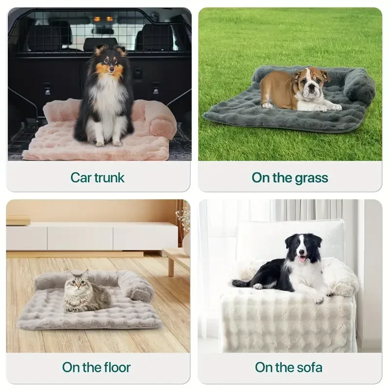 Tapete para Cães e Gatos de Lã Coral Lavável à Máquina - Imagem 4
