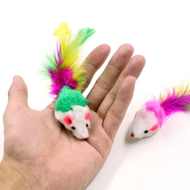 Brinquedo de Rato de Pelúcia para Gatos com 10, 20 ou 50 unidades - Imagem 3