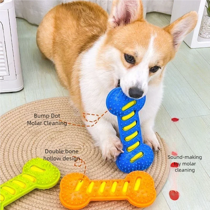Brinquedo para Cães de Borracha para Mastigar e Limpar Dentes - Imagem 2