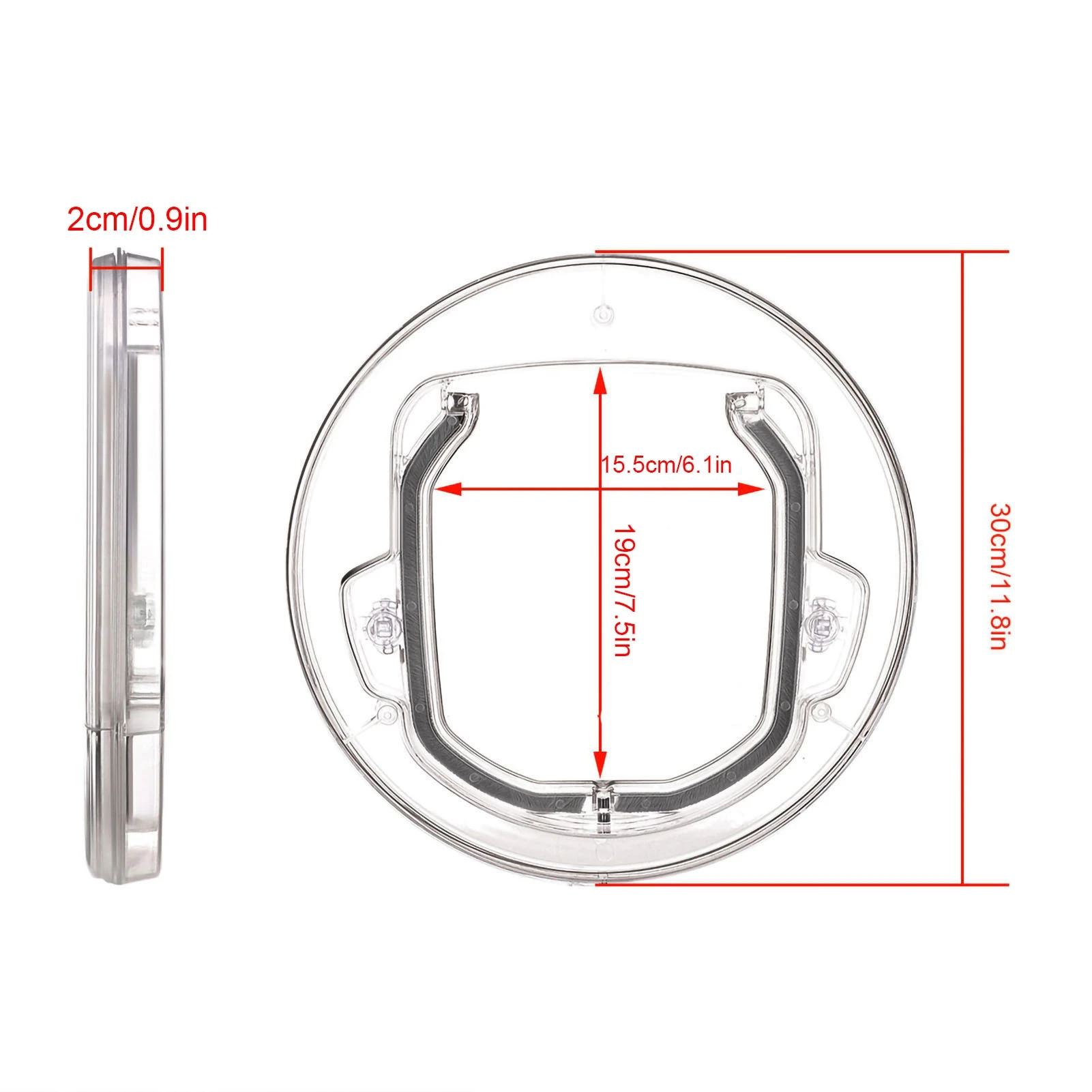Porta Flap para Gatos e Cães Pequenos com Trava de 4 Posições - Imagem 2