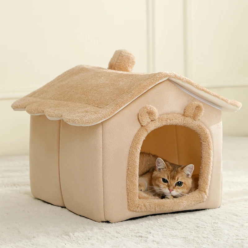 Casa Dobrável para Cães e Gatos Removível e Lavável - Imagem 4