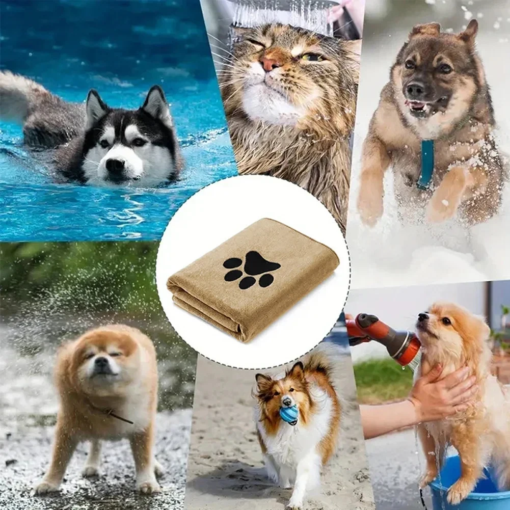 Toalha de Microfibra para Pets Bordada com Alta Absorção - Imagem 3