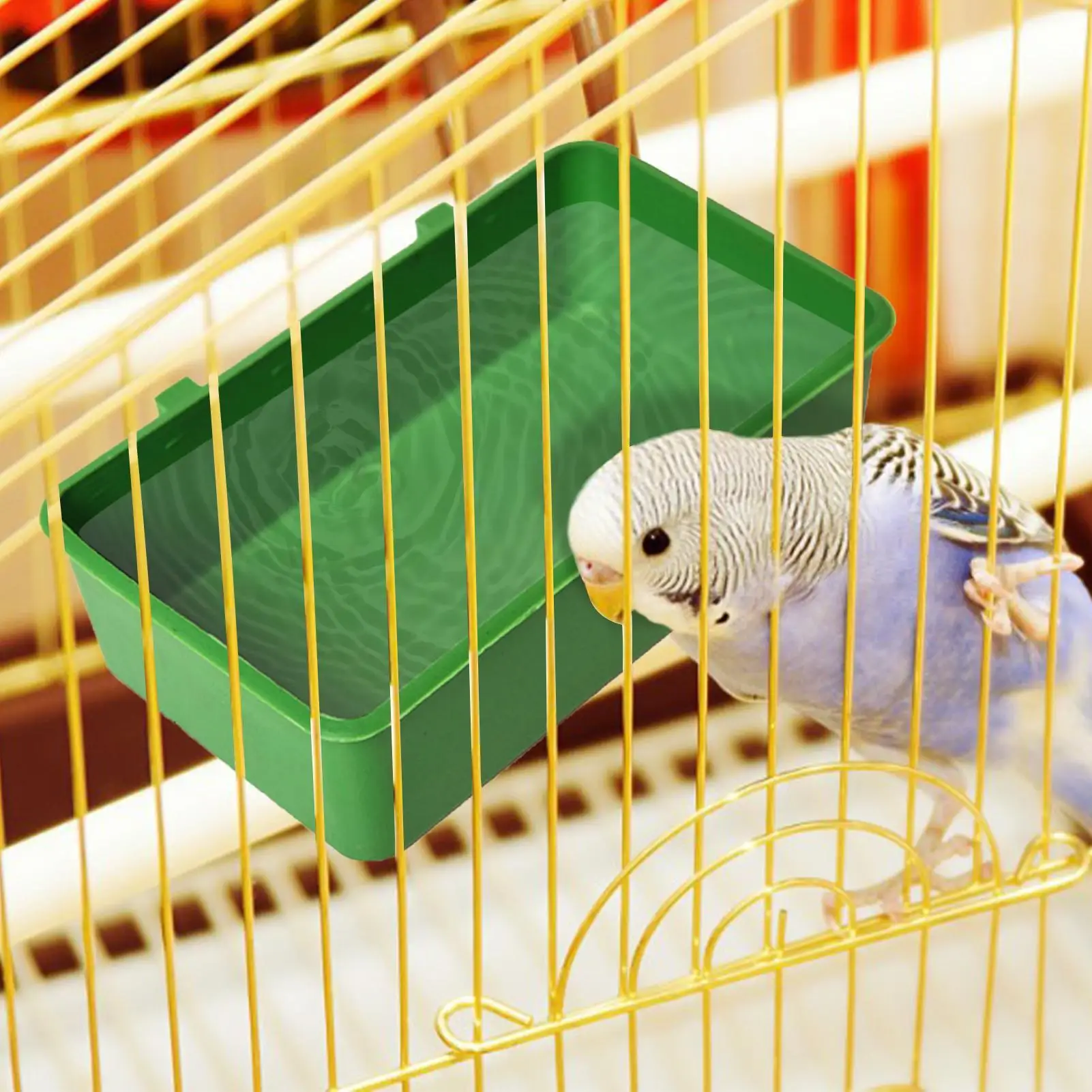 Banheira para Pássaros de ABS para Gaiola com Encaixe Duplo - Imagem 6