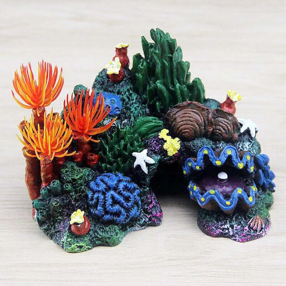 Resina Coral Reef Island para Aquário 12,5x10x7cm com Base Ponderada - Imagem 5