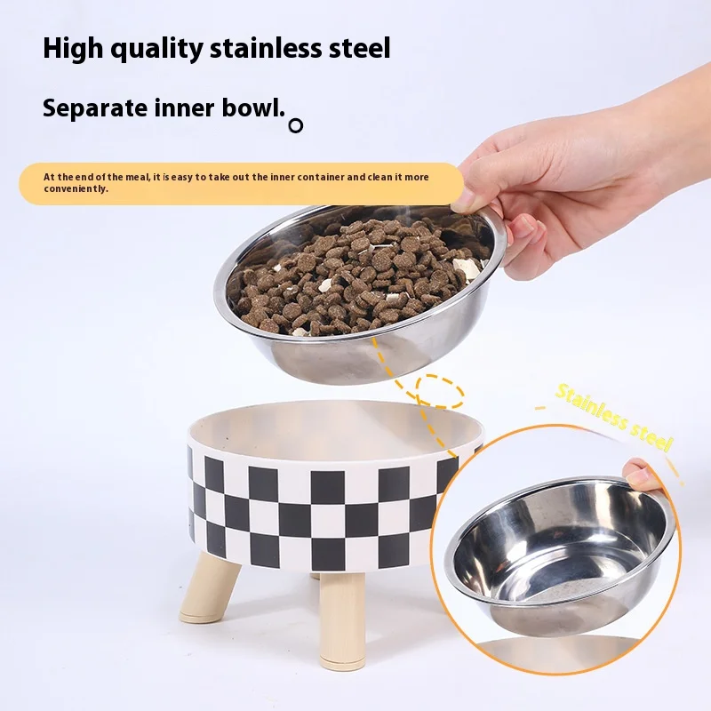 Tigela de Aço Inoxidável para Cães e Gatos Antiderrapante - Imagem 3