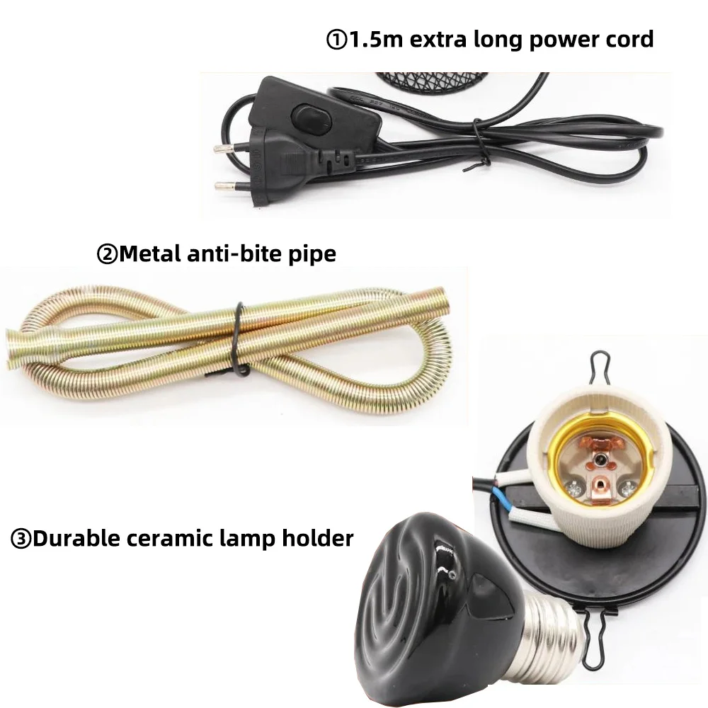 Lâmpada de Aquecimento para Répteis e Aves 25W 220V Sem Luz - Imagem 2