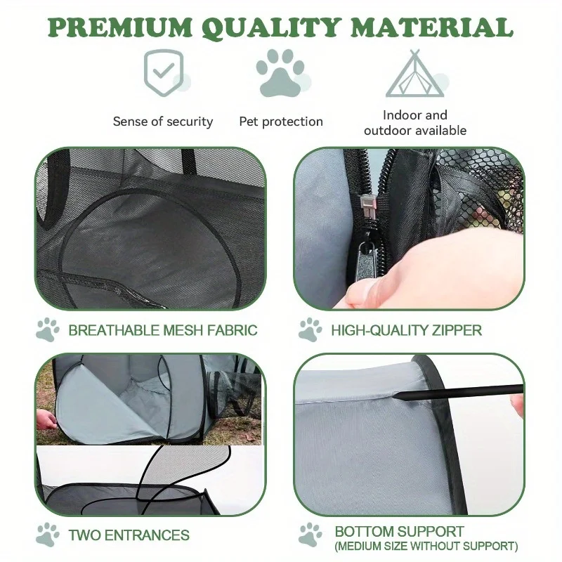 Túnel para Gatos Dobrável Portátil para Uso Interno e Externo - Image 5