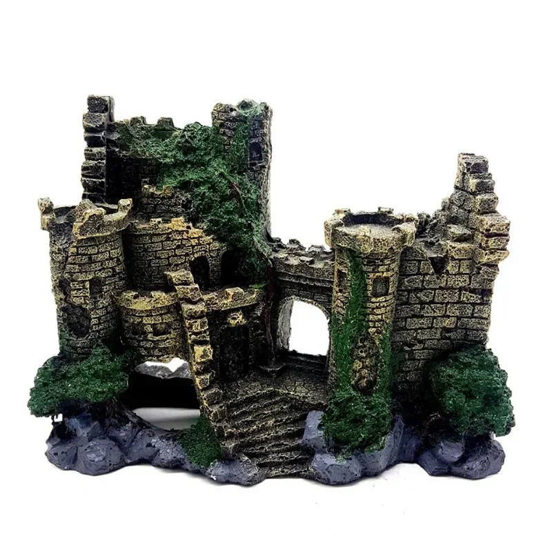 Castelo para Aquário de Resina com Base Ponderada, 18 cm - Imagem 2