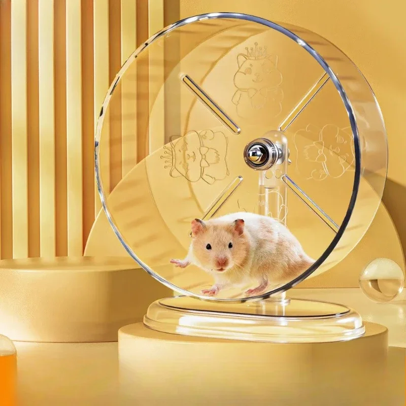 Roda de Exercício para Hamster Transparente com Operação Silenciosa - Imagem 3